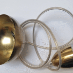 Pendel - Suspension PVC en laiton brossé - E27