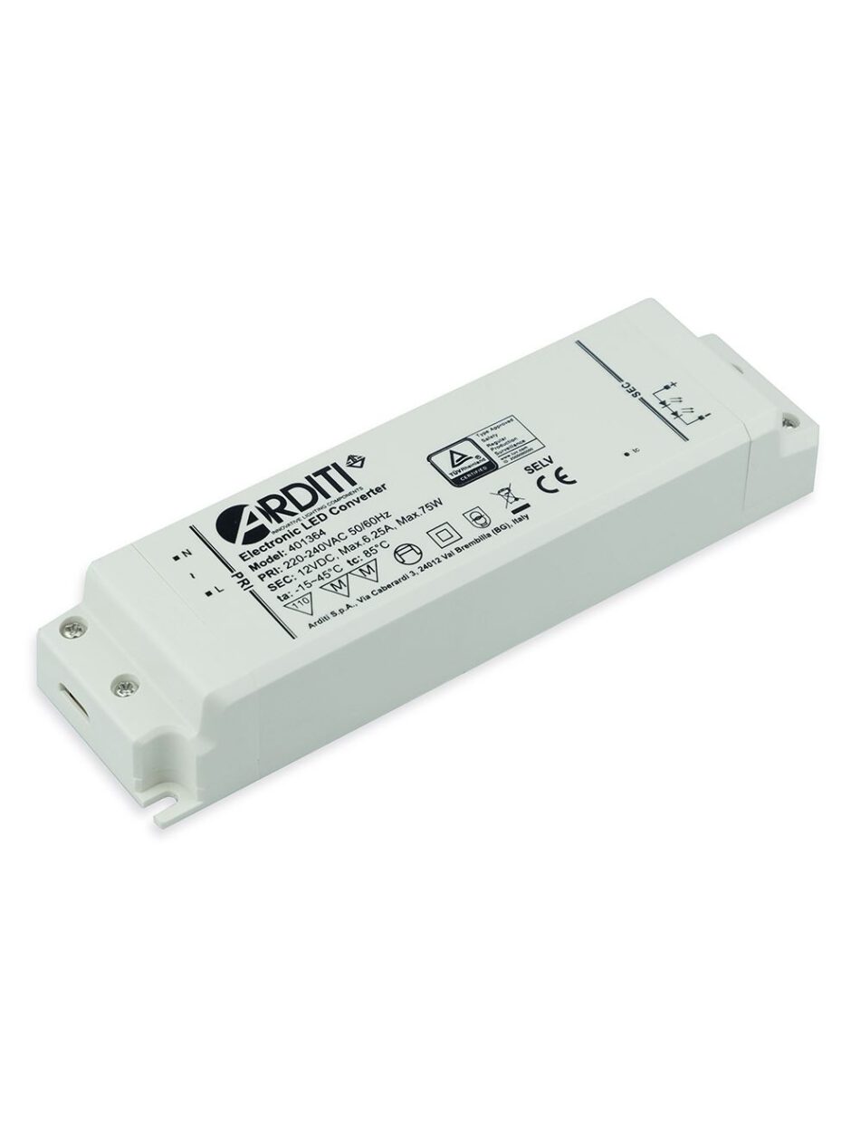 Transformateur Arditi LED Aled 24V dc 75W – 401365