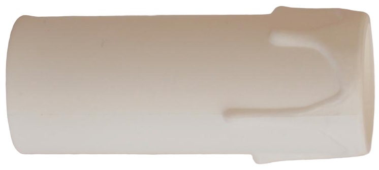 Fourreau plastique blanc (65-85-100 mm) avec gouttes Ø26mm pour douille bougie E14