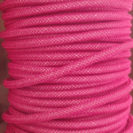 Câble textile rond 2x0,75 mm² rose "tressé"