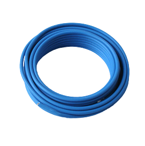 Câble rond 2X0,75 mm² avec gaine en silicone de couleur bleue