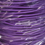Câble textile rond 2x0,75 mm² mauve foncé