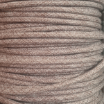 Câble textile rond 2x0,75 mm² chiné marron blanc - Vendu au mètre