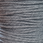 Câble textile rond 2x0,75 mm² chiné noir blanc - Vendu au mètre