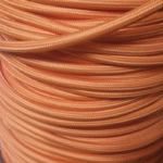 Câble textile rond 3x0,75 mm² orange - Vendu au mètre