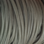 Câble textile rond 2x0,75 mm² ou 3x0,75 mm² vert kaki foncé