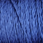 Câble textile torsadé 2x0,50 mm² bleu profond